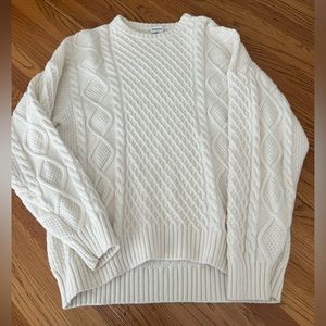 Aritzia Sunday Best Peggy Sweater - Size M. Whisper White